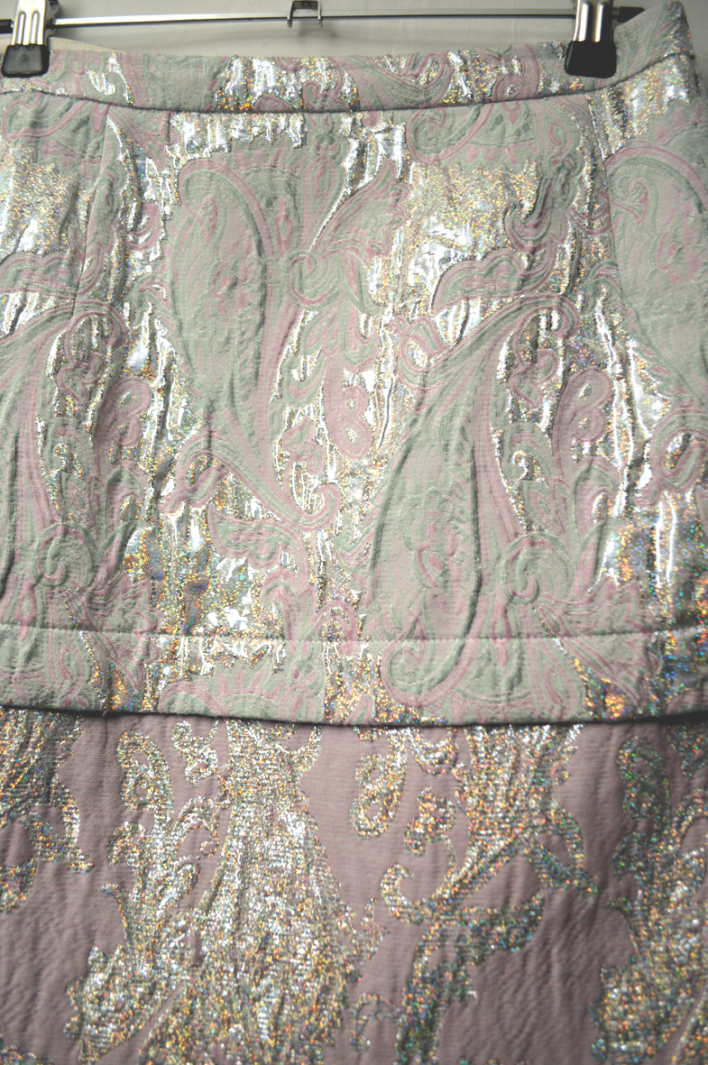 Jupe SANDRO argentée taille 36